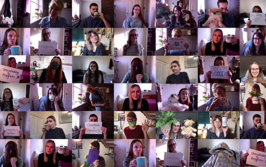 Social Change UK team photo montage