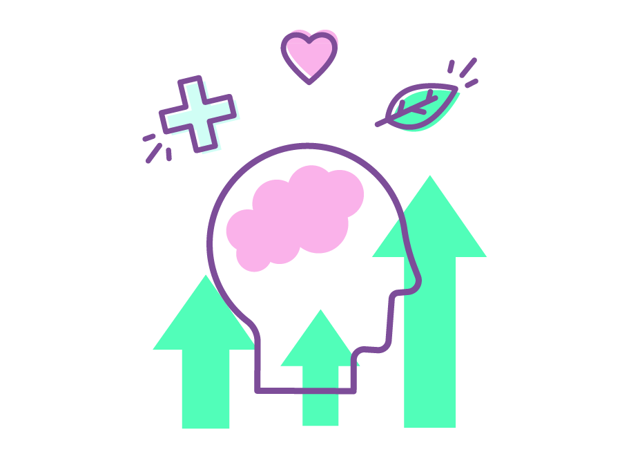 A concept representing a person's ego increasing from completing climate friendly behaviours.