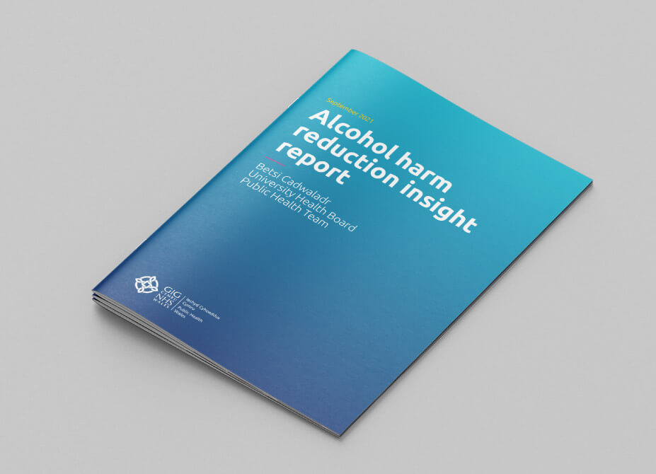 The front cover of the Alchohol Harm Reduction insight report.