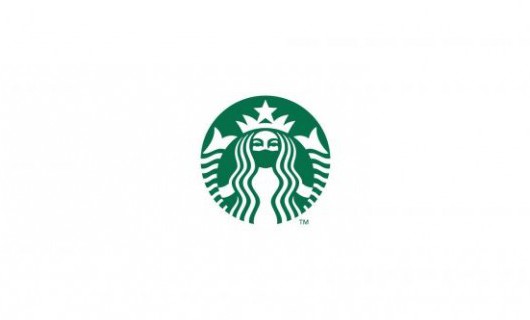 The Starbucks Coffee logo featuring the signature mermaid wearing a face mask.