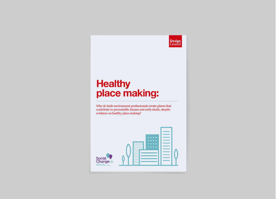 The front cover of the Design Council Healthy Placemaking report.