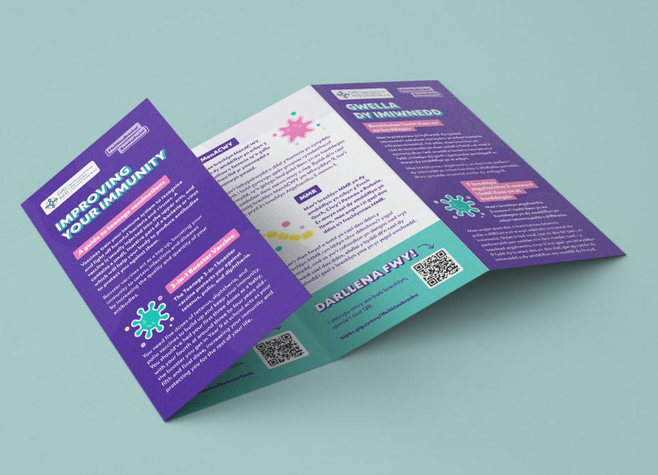 A campaign branded tri-fold flyer